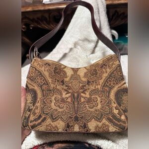 Fossil Vintage Floral Patterned Shoulder Bag